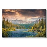 Homemania Afbeelding boom natuur en landschappen voor woonkamer, slaapkamer, meerkleurig, 45 x 3 x 70 cm, polyester, hout