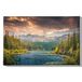 Homemania Afbeelding boom natuur en landschappen voor woonkamer, slaapkamer, meerkleurig, 45 x 3 x 70 cm, polyester, hout