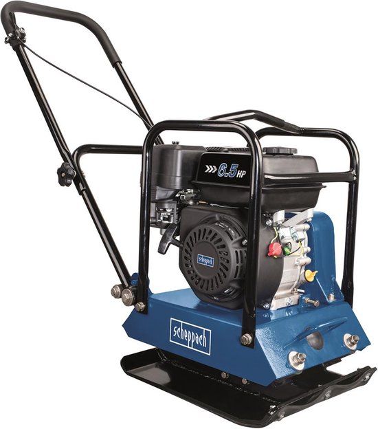 Scheppach HP1200S Vibratory Plate - Petrol - 6.5 hp - 196 cm³ - 35 cm Plate Width