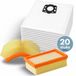 DEGG® Mega Set - 20 Sacs d'aspirateur + 2 Filtres plats - Convient pour Kärcher WD4, WD5, WD6, MV4, MV5, MV6