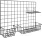 QUVIO Memobord staal / Wandborden / Planborden / Wand organizer - Zwart