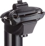 Fischer Zadelpen, zwart, staal, met vering, 27.20 cm diameter, geschikt voor mountainbike