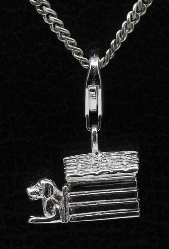 Zilveren Hondenhok hanger én bedel - Zilver - Unisex - 20 cm