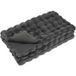 Olite Tapis Antidérapant En Fausse Fourrure De Lapin Gris Foncé