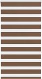 vidaXL Zebra rolgordijn 85x150 cm stofbreedte 80,9 cm polyester bruin