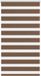 vidaXL Zebra rolgordijn 85x150 cm stofbreedte 80,9 cm polyester bruin