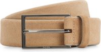 BOSS Leren Riem Calindo Sz35 Sd Leather Belt W120 Medium Brown Bruine