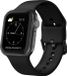 By Qubix - Soft siliconen bandje met gespsluiting - Zwart - Geschikt voor Apple Watch 44mm / 45mm / 46mm / 49mm