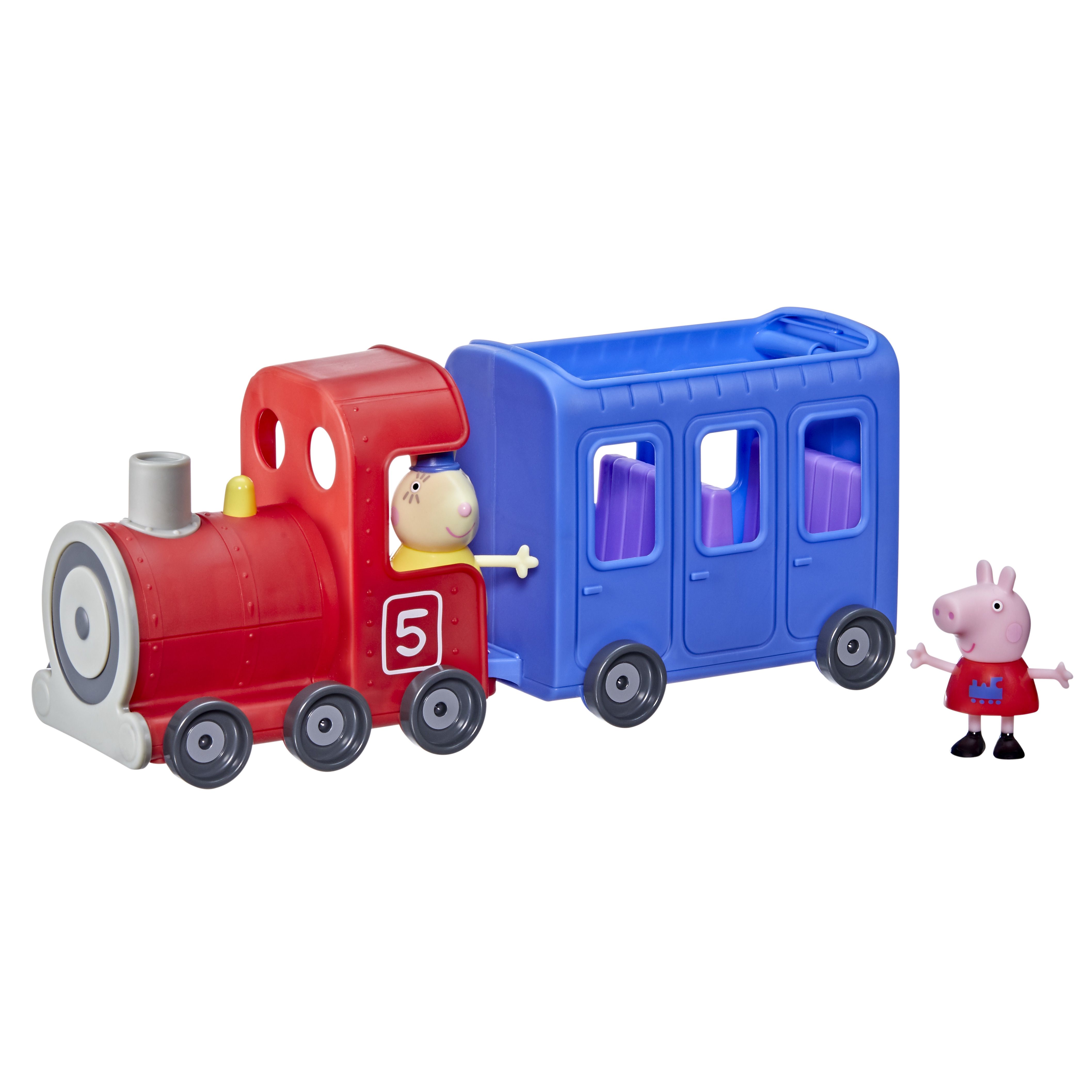 Peppa Pig Miss Rabbit's Train - Train Toy with Figures