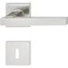 Häfele Garniture de béquille LDH 2186 acier inoxydable mat, garniture interchangeable gauche
