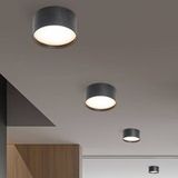CMD LED-Deckenlampe CMD 9092, Ø 12 cm, anthrazit, IP44, Metall