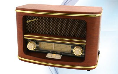 Roadstar HRA-1500 Draagbare Radio - Analoog - Hout