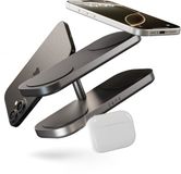 Zens Quattro Charger Pro 4 draadloze lader 4× Qi2 15 W MagSafe 4 apparaten tegelijk Zwart