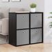 vidaXL Dressoir Zwart Eiken 68,5 x 32 x 67 cm