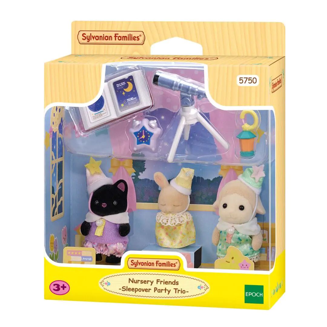Sylvanian Families Trio Peutervriendjes - Pyjama Party - Speelgoed Figuurset
