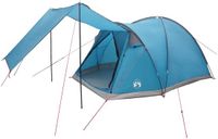 vidaXL Tunneltent met dak Blauw 4-persoons Polyester en Staal