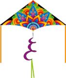 HQ Invento Invento GmbH Eenlijnsvlieger HQ Delta Rainbow Mandala 2 m 106104 Regenboog 210 x 98 cm