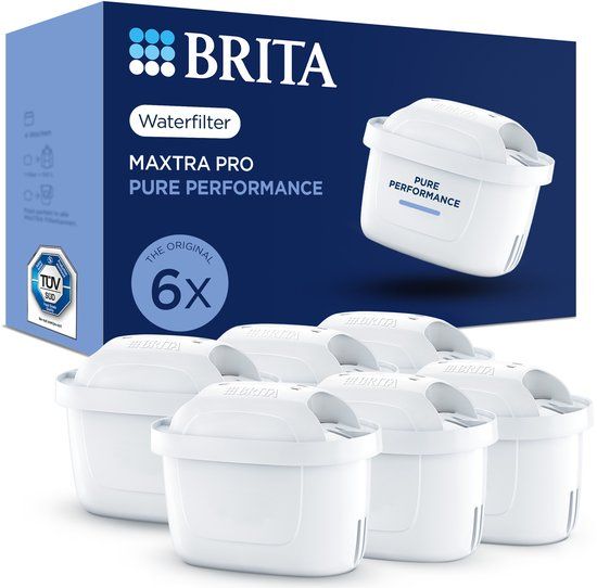 Brita MAXTRA PRO Filterpatronen - 6 Stuks - Waterfilter - Verwijdert PFAS, Kalk en Chloor