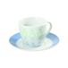 HOUSE COLLECTION Linea Rabat - koffieservies lichtblauw 6-delig met schotel