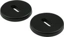 Ami bv(e) Rosette de clé - Noir - Aluminium - SÉCURISÉ - Rosette à clip de sécurité BB55 ronde noire
