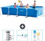 Intex Rechthoekig Frame Zwembad - 450 x 220 x 84 cm - Blauw
