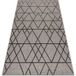 Floorlux Tapis En Corde Sizal 20508 Argentin / Noir Triangles Gris 160x230 Cm