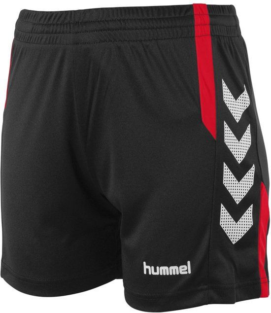 Hummel Aarhus Sportbroek - Maat S - Vrouwen - Zwart/rood/wit