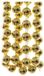Merkloos Decoris Kralenslinger XXL - Goud - 270 cm - Kunststof - 2 stuks