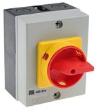 RS PRO Scheidingsschakelaar 4P 40A DIN-rail rood IP 65 15kW 690V ac 3-fase
