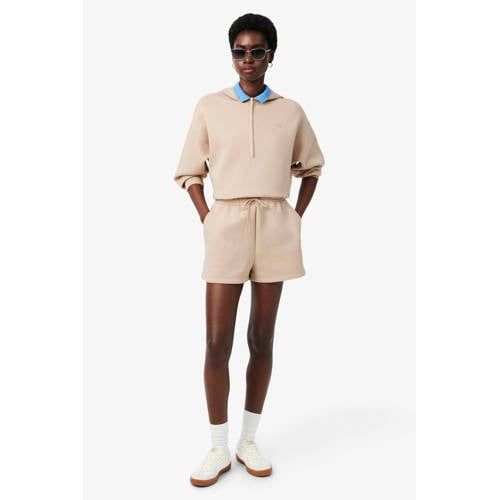 Lacoste relaxed high waist sweatshort beige