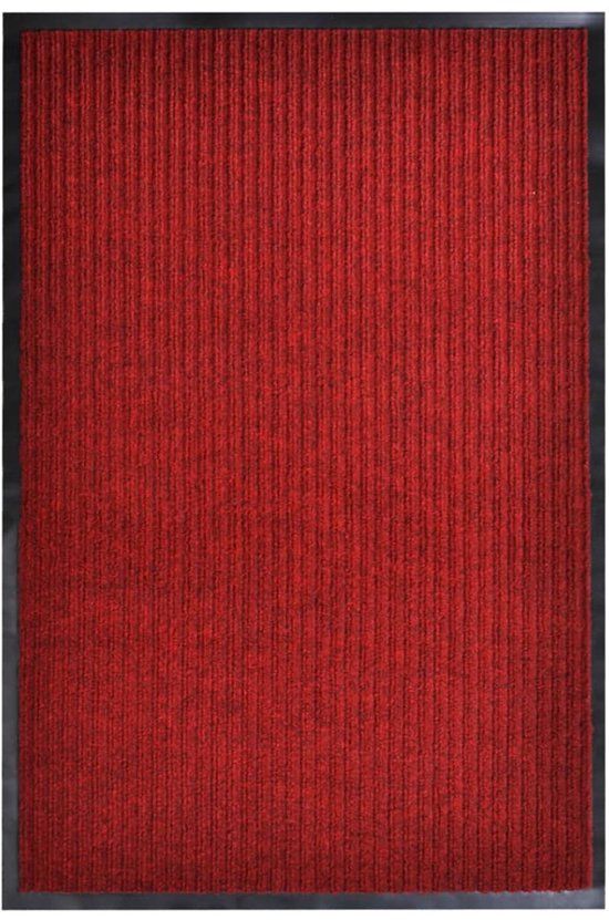 vidaXL Deurmat - 117x220 cm - PVC - Rood