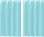 vidaXL Rideaux voile à œillets 2 pcs turquoise