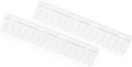 Merkloos Accessoire pour étendoir à linge Pas de pinces à linge nécessaires Organisateur pour soutiens-gorge, chaussettes et sous-vêtements Ensemble de 2 supports à clipser Fournitures de blanchisserie Blanc