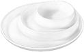 Wilmax WL-992691/A Porselein Gedeelde gerecht, wit, 25,5 cm diameter