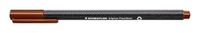 Staedtler Triplus Fineliner 334 viltstift, superfijne punt, 0,3 mm, bruin, Van Dyck, 10 stuks