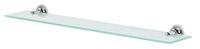 Spirella Campagne Badkamer Planchet - Glazen Wandplanchet - Chrome - Grijs - 60 x 12 cm