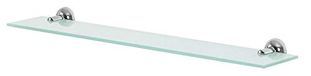 Spirella Campagne Badkamer Planchet - Glazen Wandplanchet - Chrome - Grijs - 60 x 12 cm