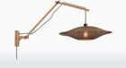 GOOD&MOJO Wandlamp Bali - Bamboe/Zwart - 105x60x55cm