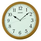 Seiko Wandklok van hout, lichtbruin