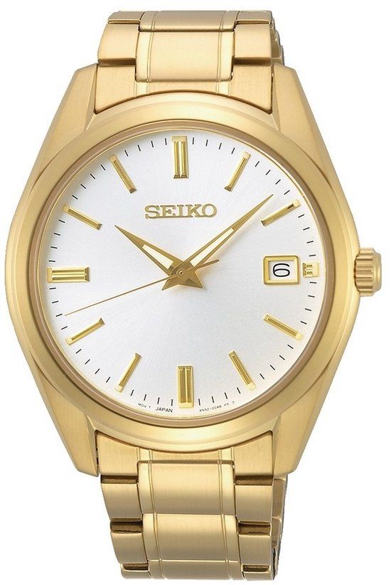 Seiko New Link SUR314P1 Heren Horloge - 40 mm - Goudkleurig