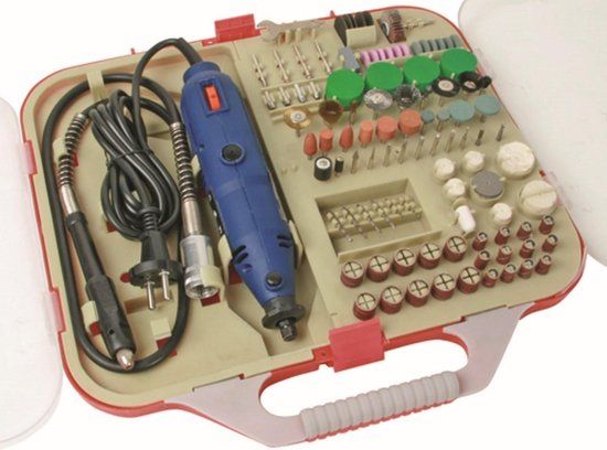 Velleman Multifunctionele precisieboor - 162-delig - 135W - 10000-32000 rpm