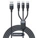 JOYROOM S-1T3018A18 USB-kabel 1,2 m USB A naar USB C/Micro-USB B/Lightning Zwart