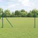 Euro-hek met grondbevestiging 25 x 1 m PVC-Coated Staal Groen
