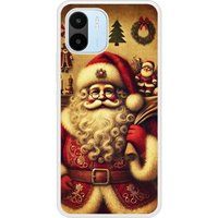 Xiaomi Bedrukt siliconen hoesje compatibel met Xiaomi Redmi A2, Xiaomi Redmi A1 pere noel vintage