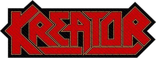 Kreator Kreator Logo Patch zwart-rood Polyester
