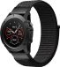 Strap-it Nylon Quickfit smartwatch bandje Zwart voor Garmin Fenix 5s/6s/7s