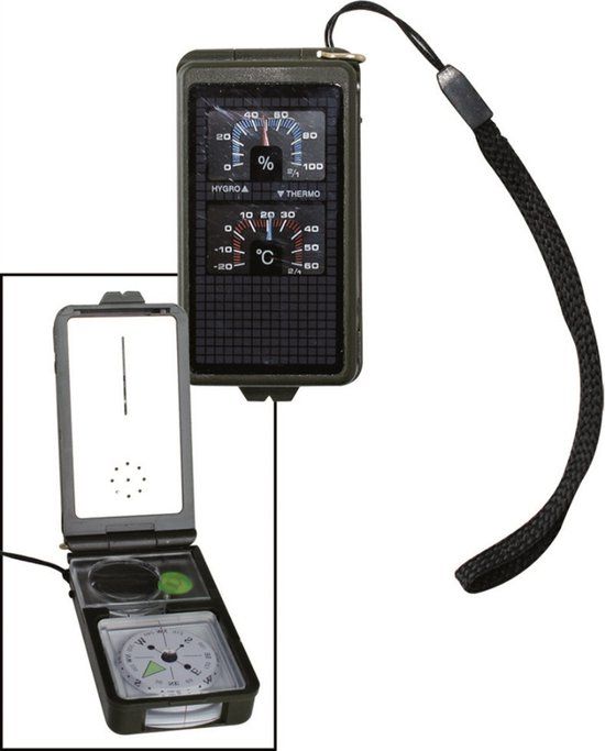 Mil-Tec Survival Kompas met 10 functies - Groen