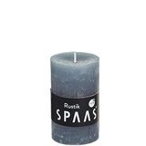 SPAAS Rustieke geurloze cilinderkaars 48/80 mm, ± 17 uur - grijs