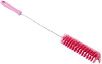Vikan Pijpenborstel met handvat, 40 mm, hard, roze