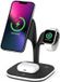 Merkloos 4-in-1 Station 15W Draadloze Oplader Apple iPhone/AirPods/Watch Zwart